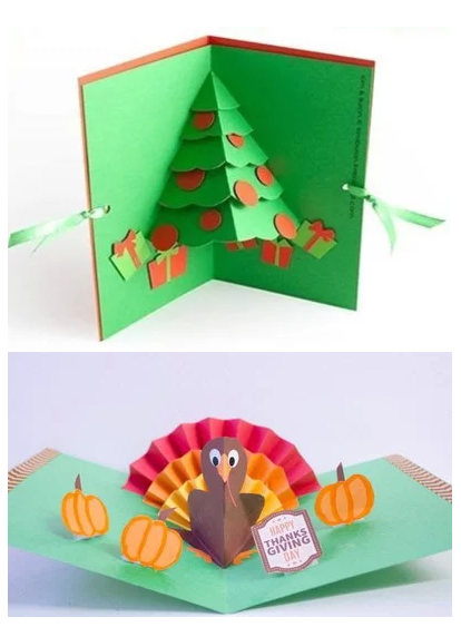 Holiday pop-up cards