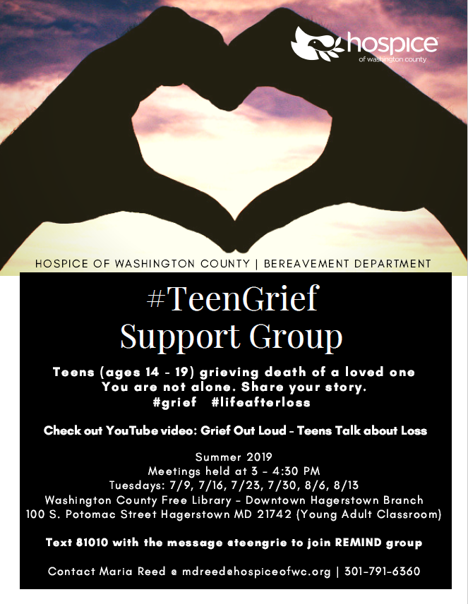 Teen Grief Group - Ages 14-19