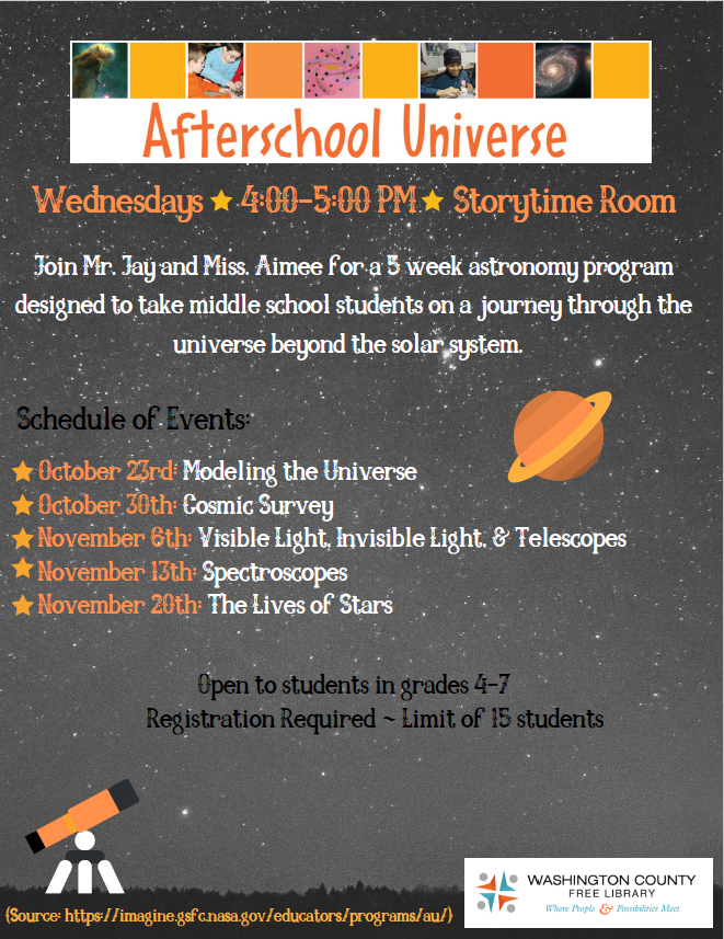 Afterschool Universe - middle school astronomy program