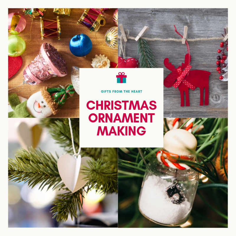 4 different types of homemade Christmas ornaments