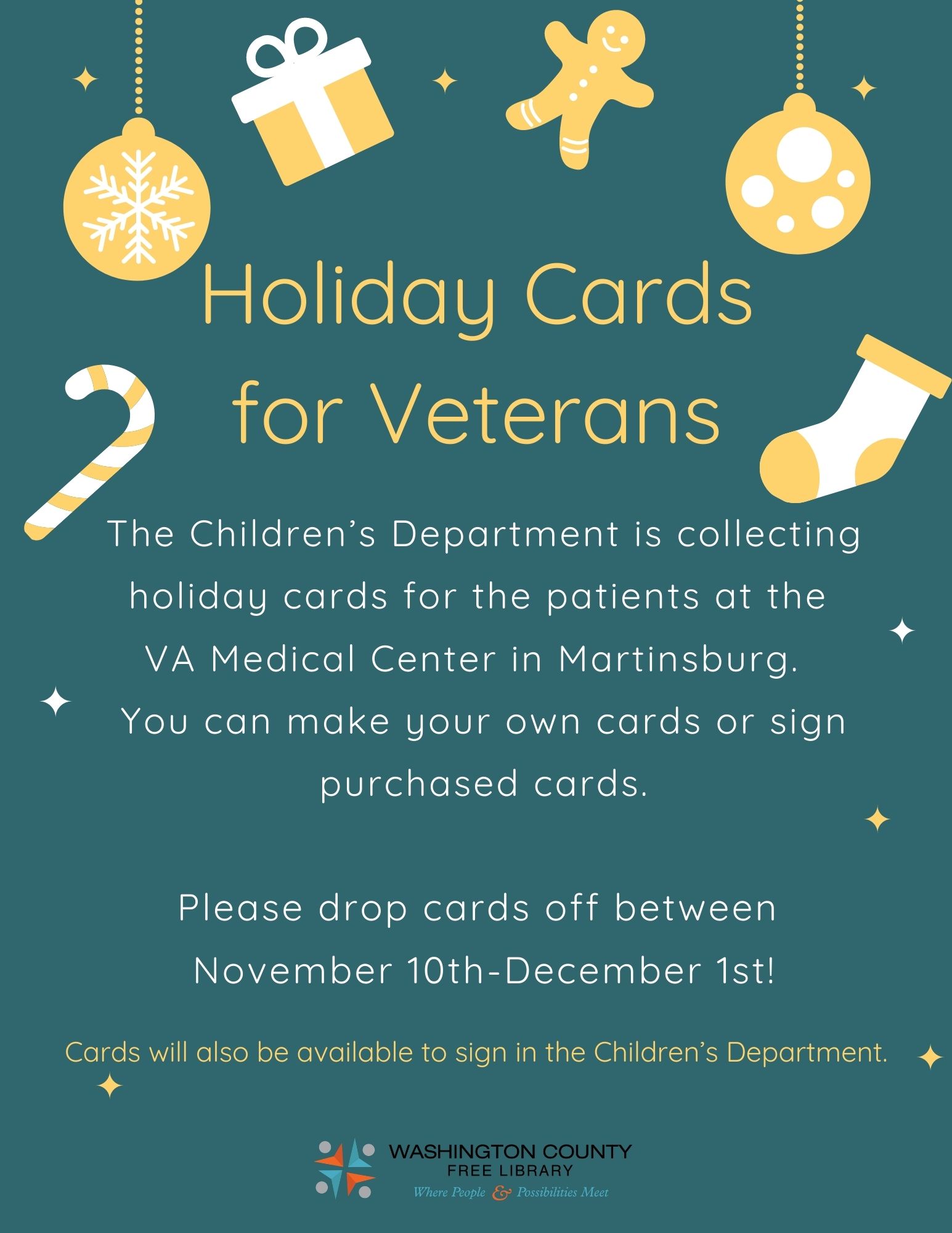 Holiday Cards for Veterans poster