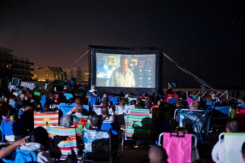 Picture of an outdoor movie 