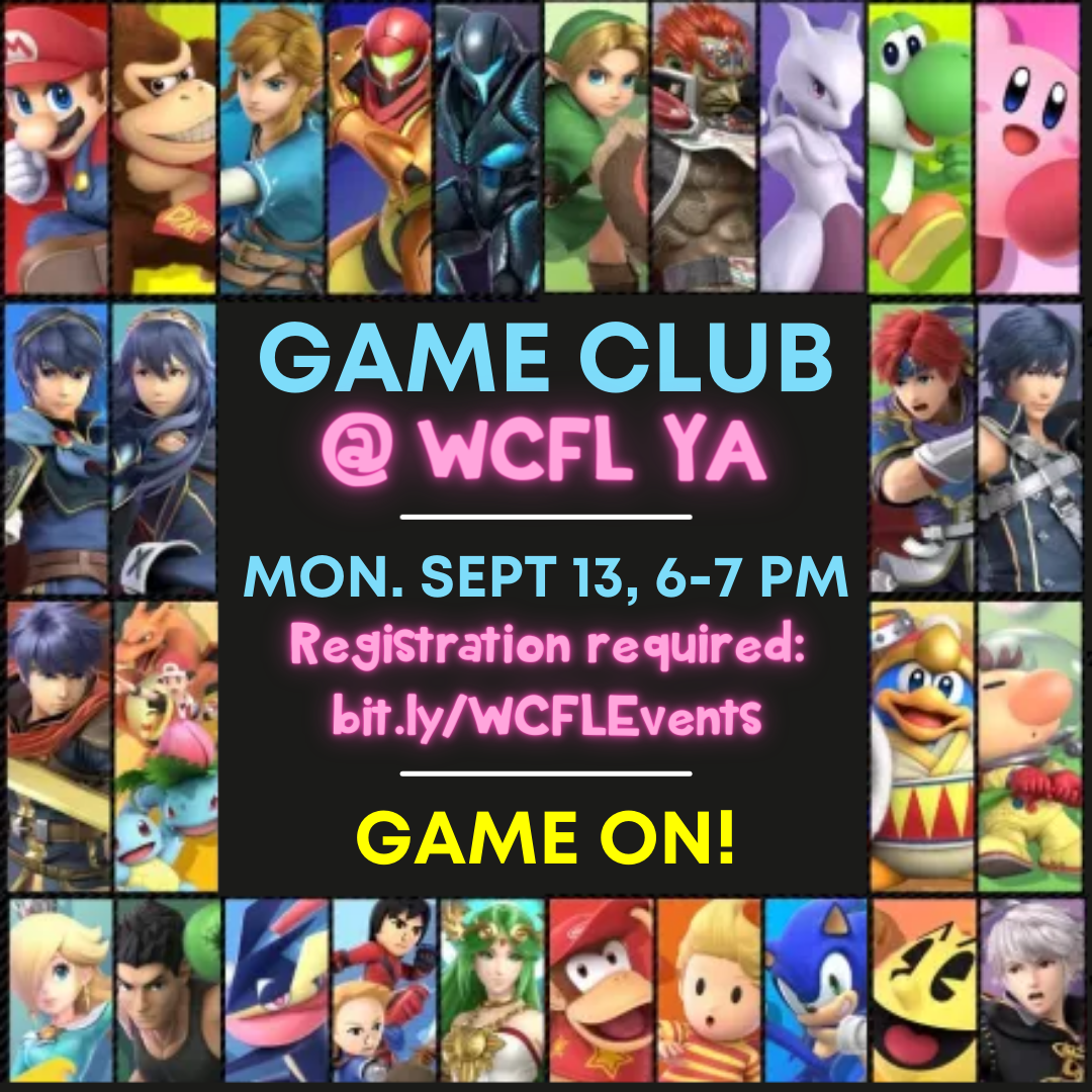 Game Club!  Please read details before registering to participate.