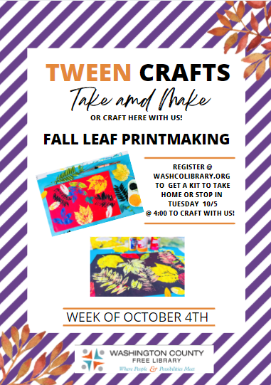 Tween Fall Leaf Printing