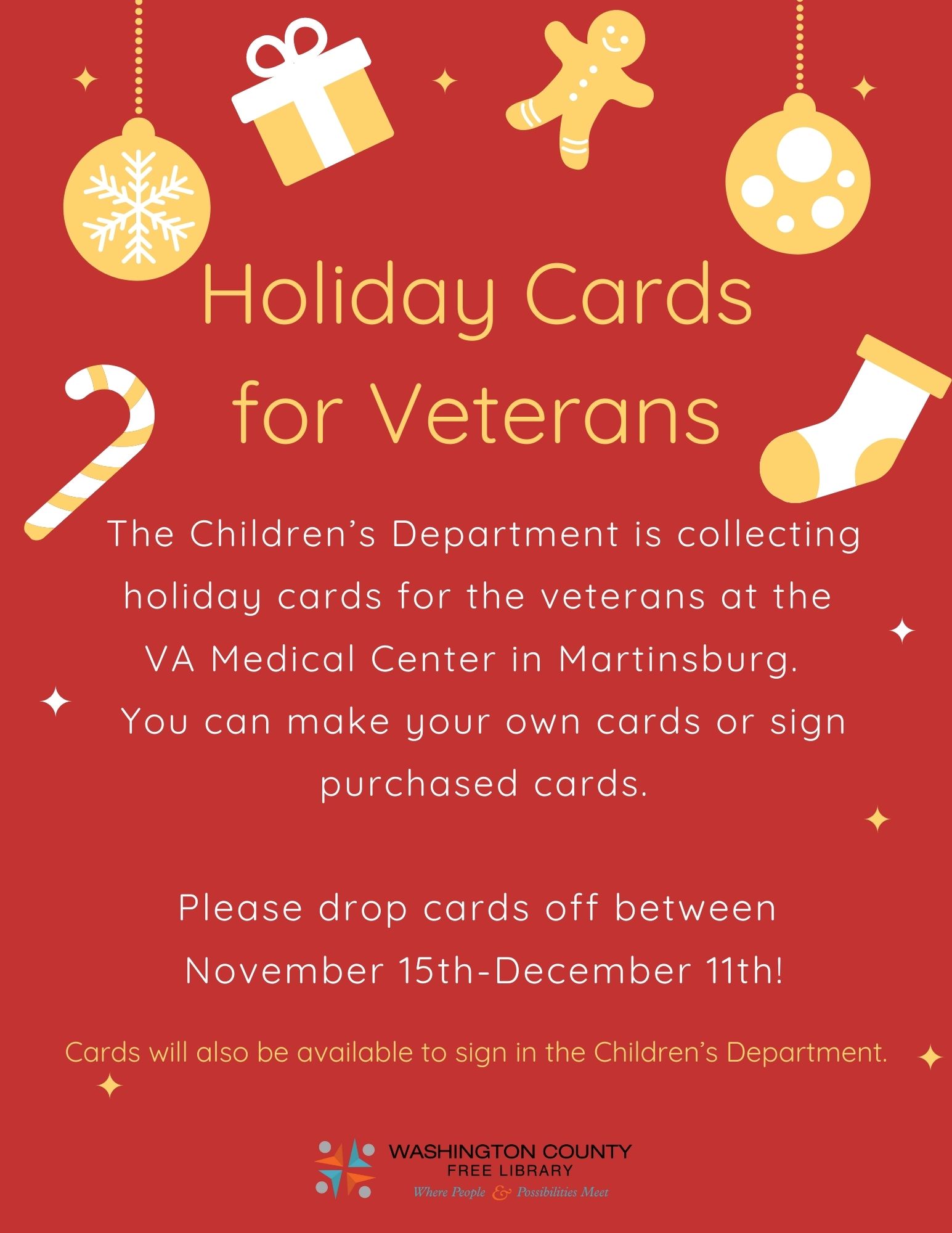cards for the VA center
