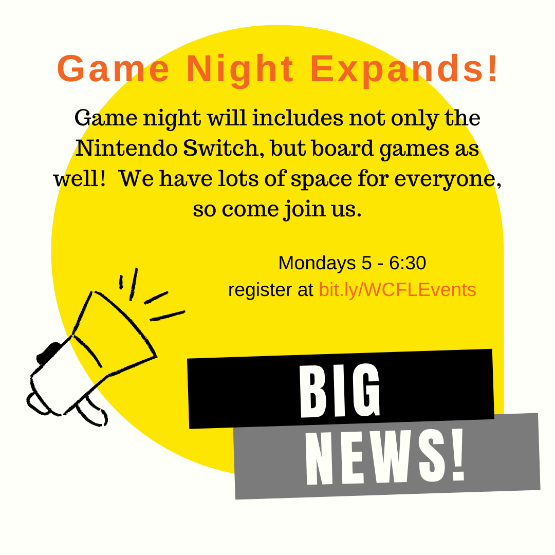 Game night with board games, too!