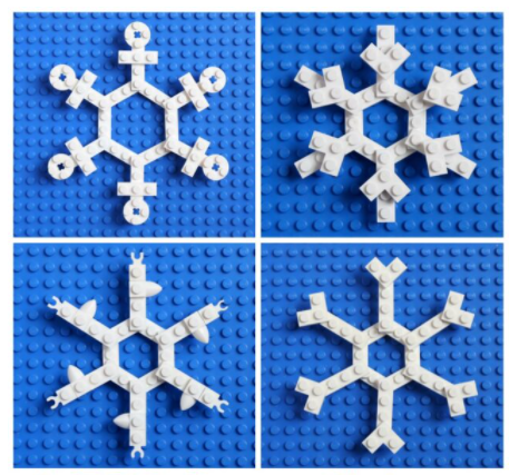 Lego Snowflakes