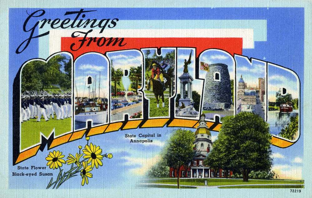 Vintage Maryland postcard