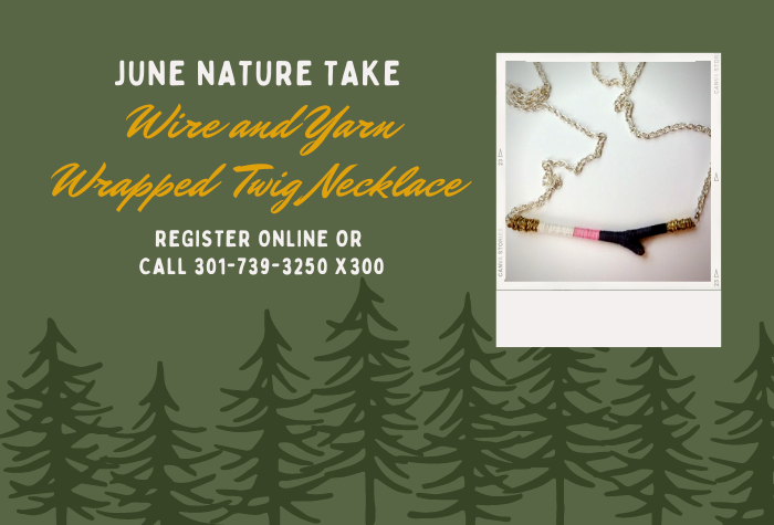 June Nature Take Wire and Yarn Wrapped Twig Necklace 