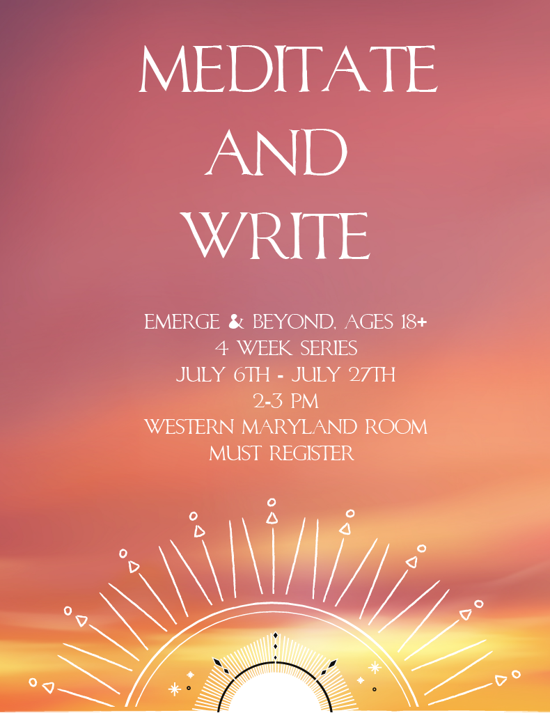 Meditate and Write Flyer