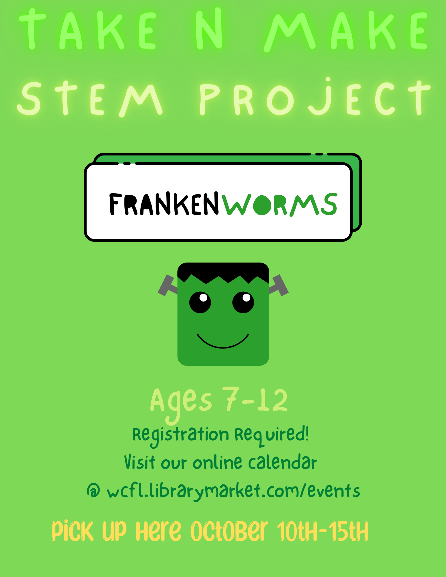 Take N Make Frankenworms!