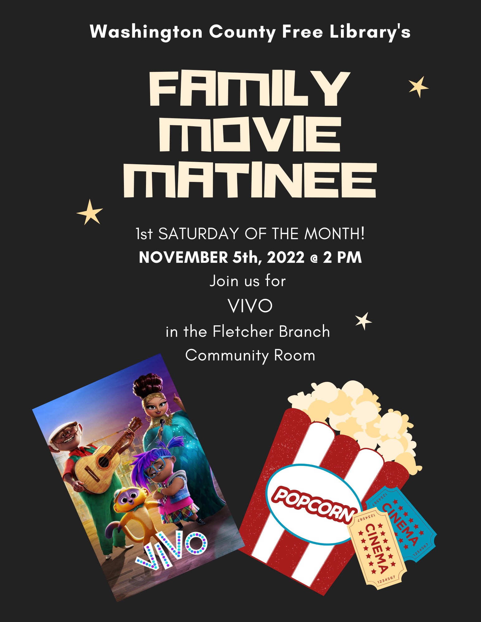 1st Saturday of the Month Family Movie Matinee