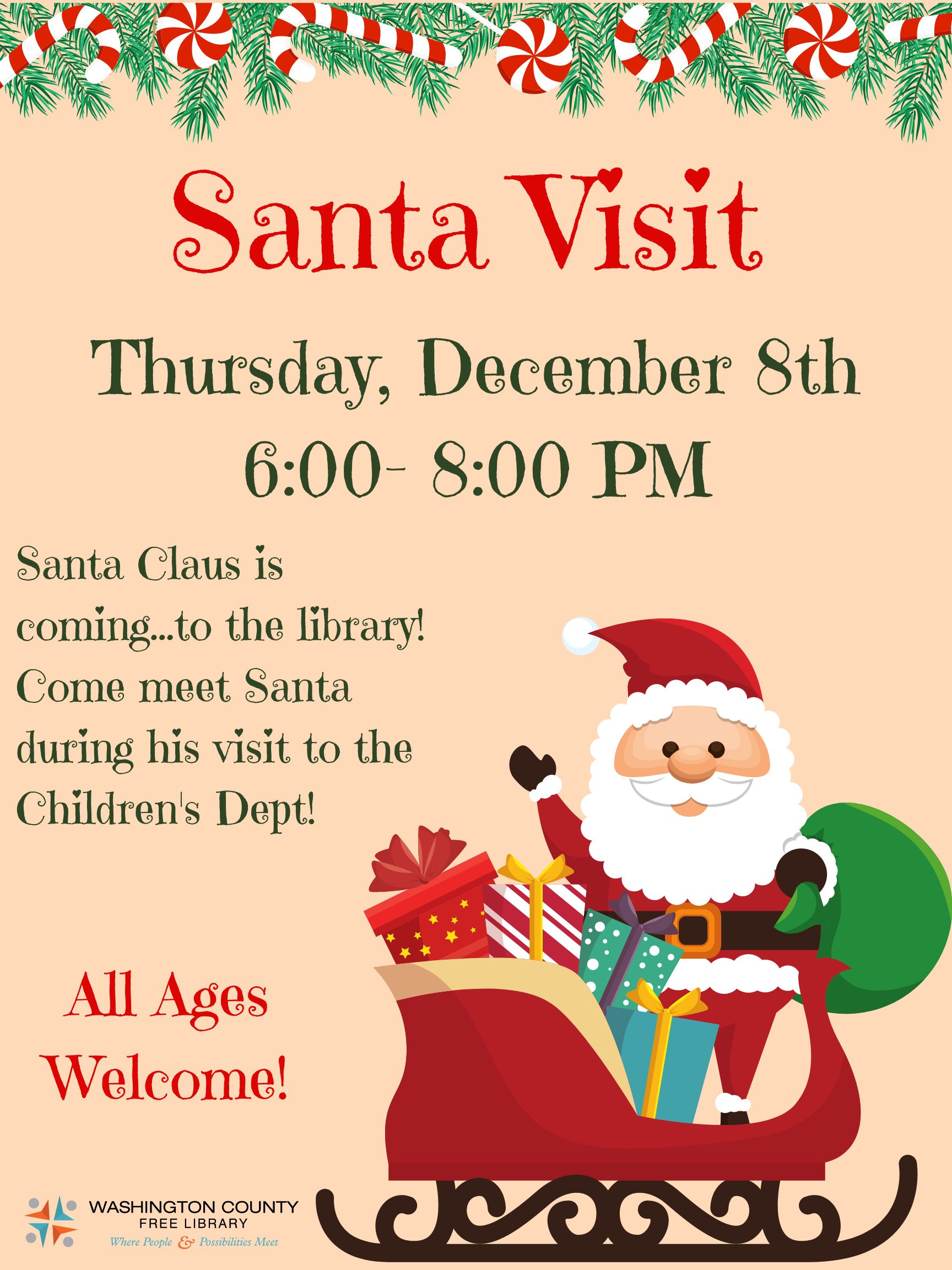 Santa Visit Poster