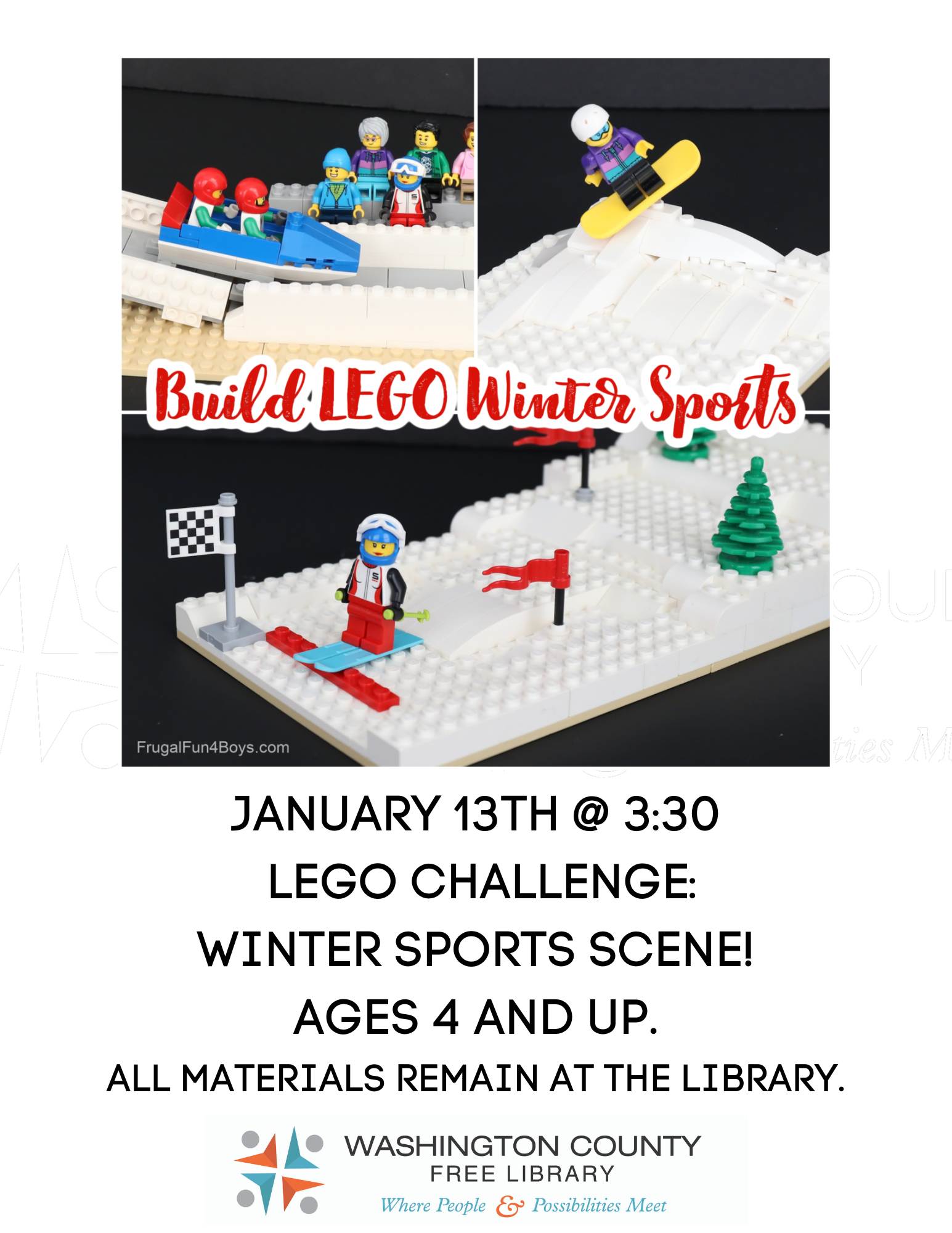 Lego Winter Sport Scene Challenge