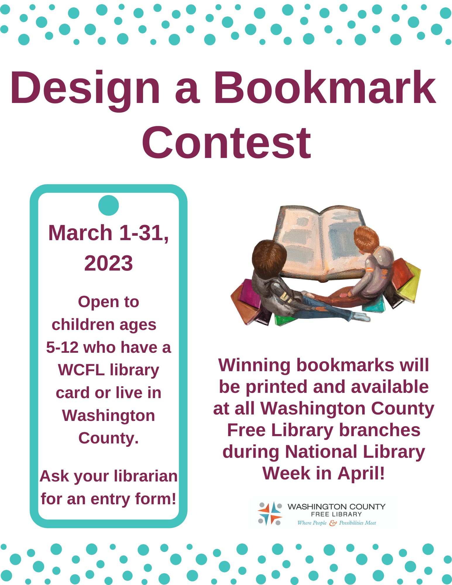 Bookmark Contest Poster 2023