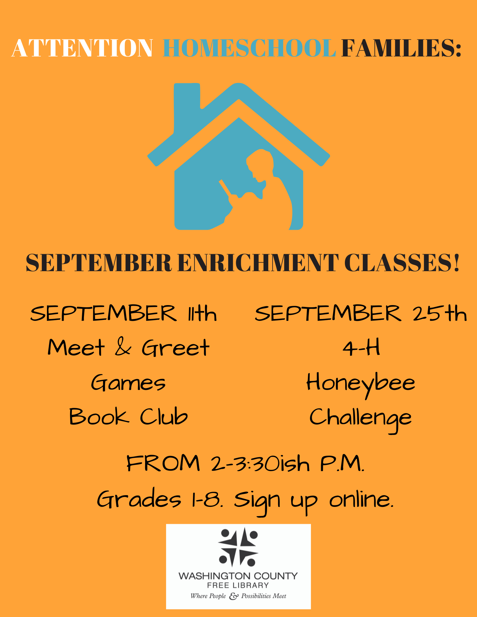 September Homeschool Enrichment Classes
