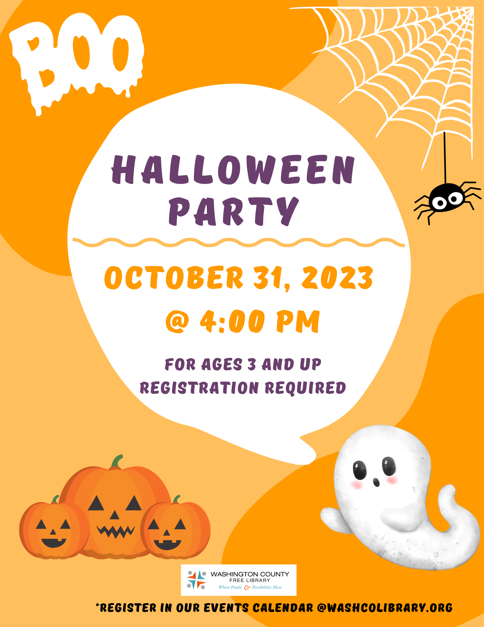 Halloween party poster