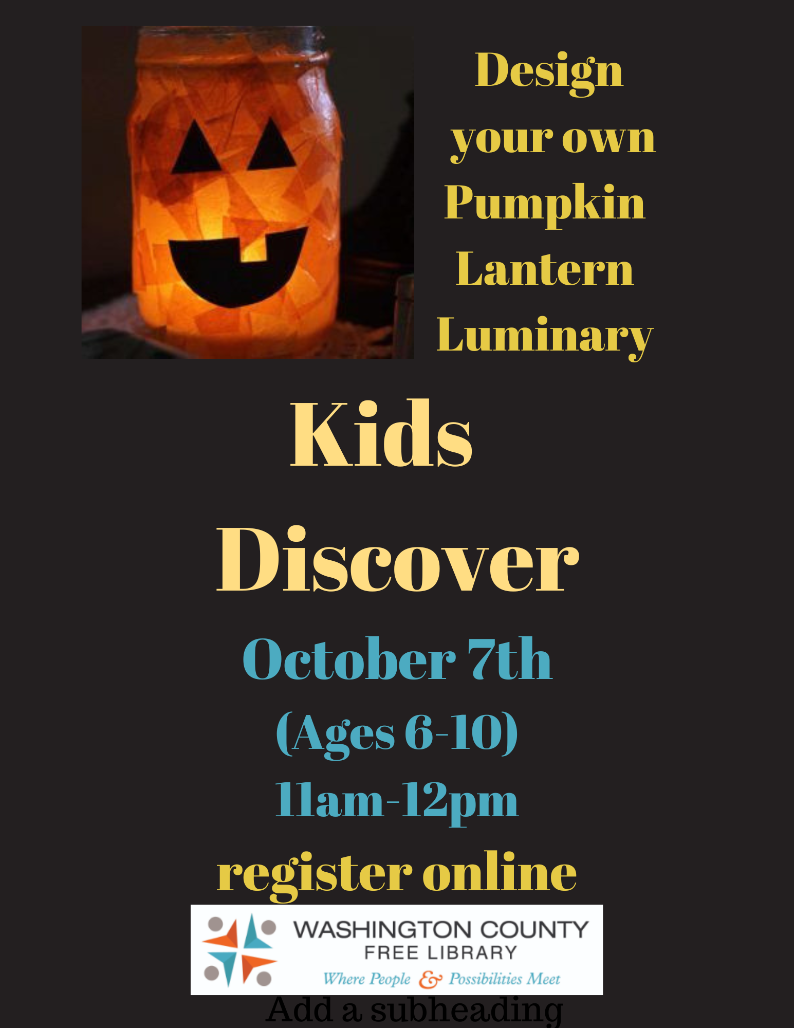Kids Discover: Pumpkin Lanterns