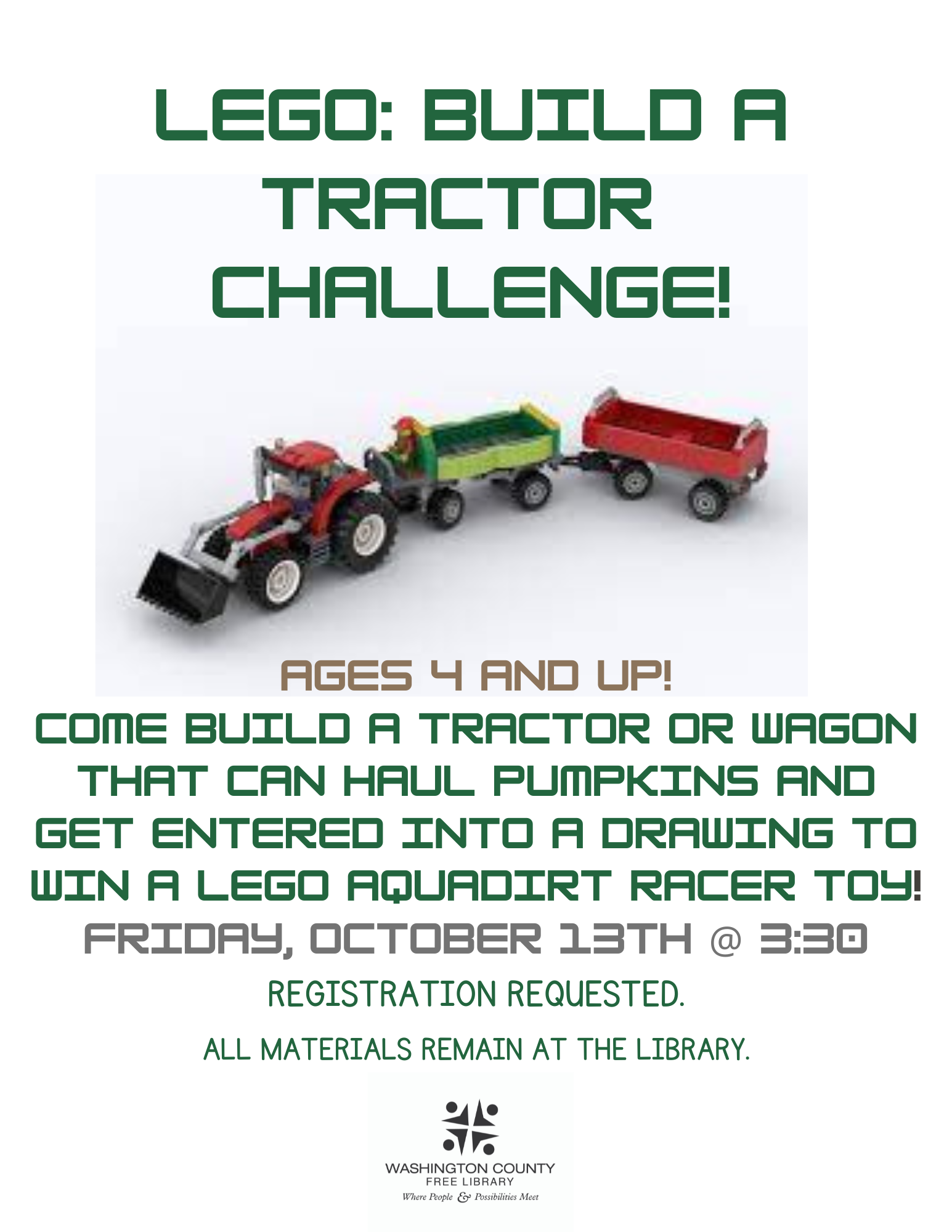 Lego: Build a Tractor