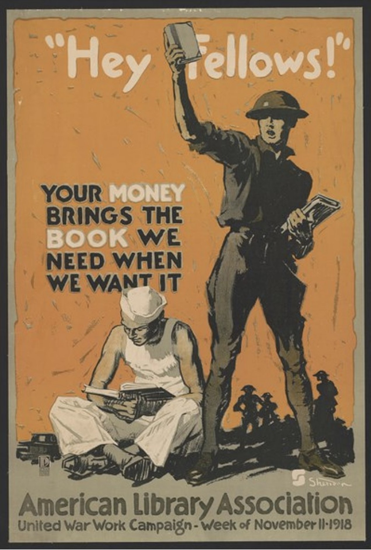 ALA Fundraiser poster from 1918