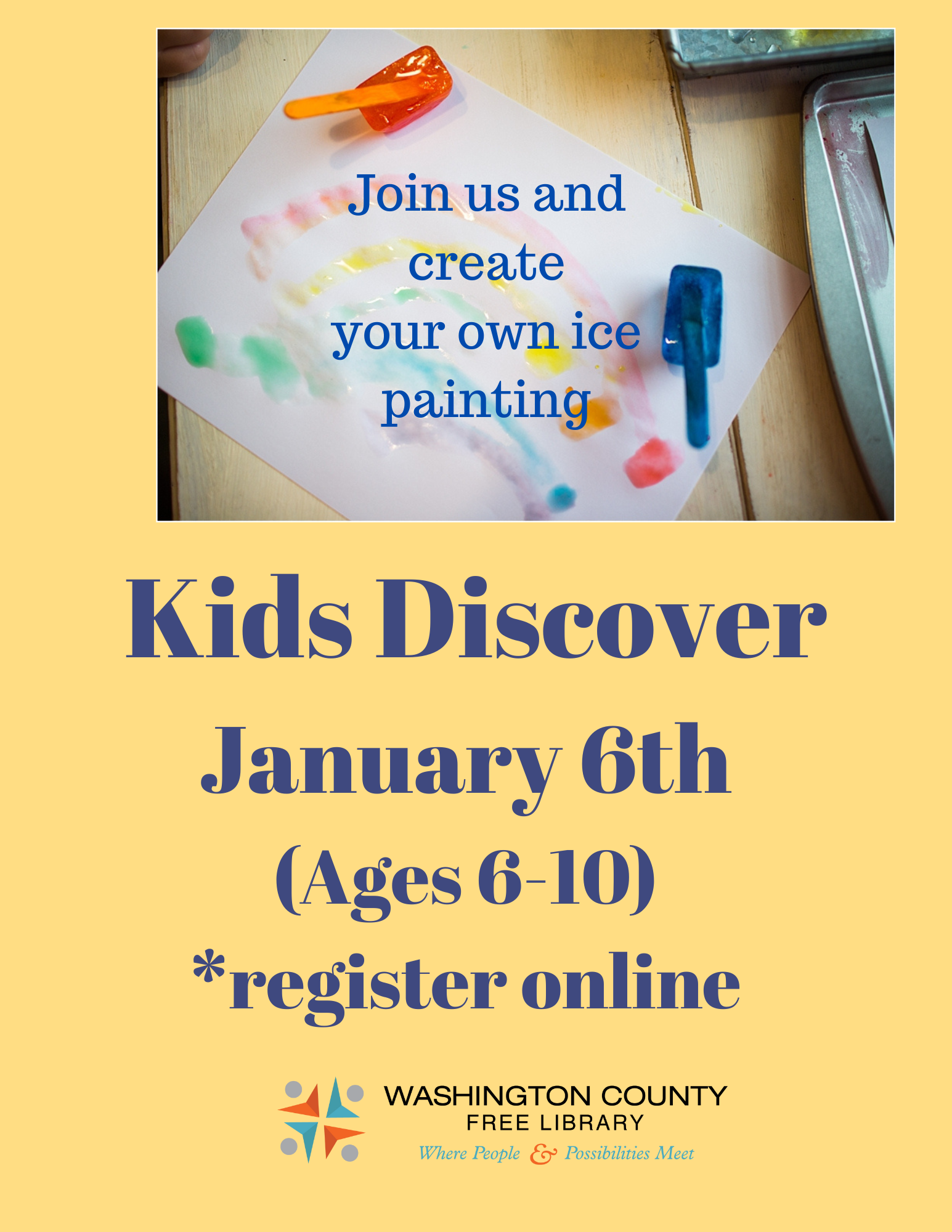 Kids Discover: Ice Painting
