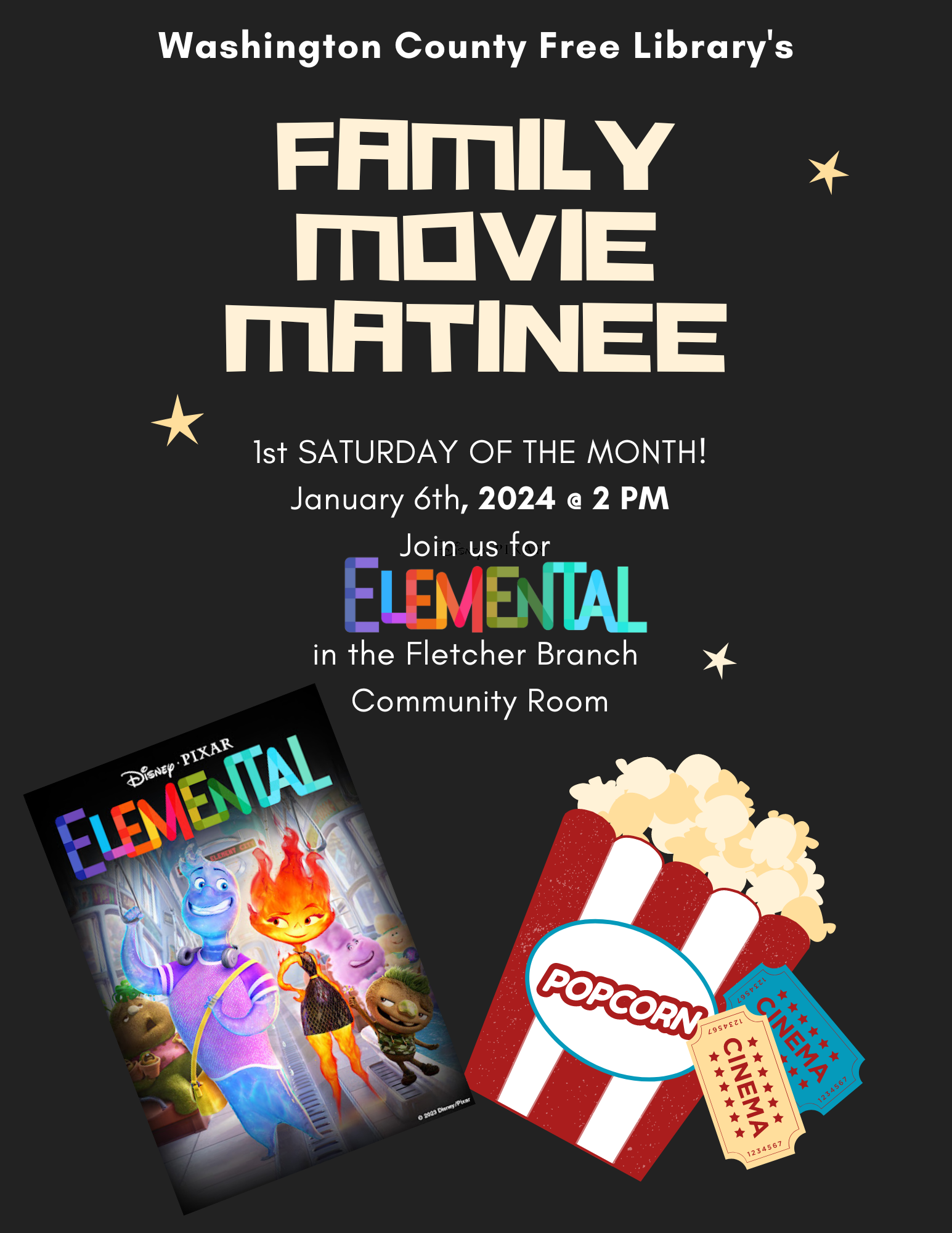 Family Movie Matinee--Elemental!