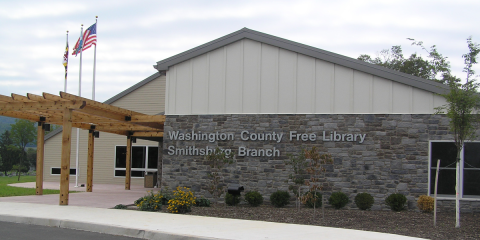 Exterior shot of the Smithsburg Library
