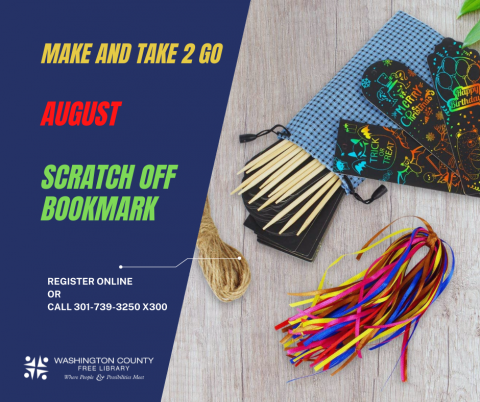 Make and Take 2 Go August Scratch Off Bookmarks