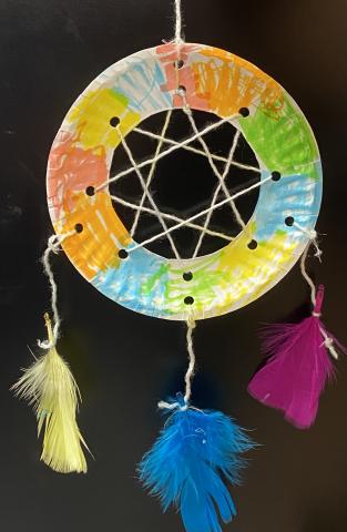 Pre-K Paper Plate Dreamcatcher Take-and-Make