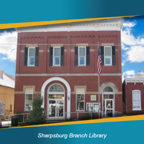 Exterior shot of the Sharpsburg Library