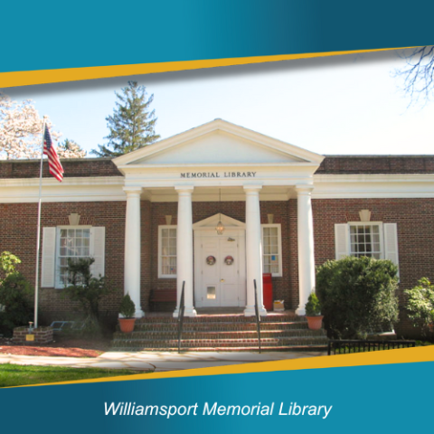 Exterior shot of Williamsport Memorial Library