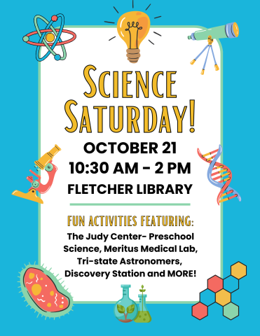 Science items around science saturday poster