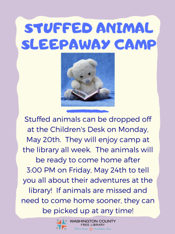 stuffed animal sleepaway camp instructions