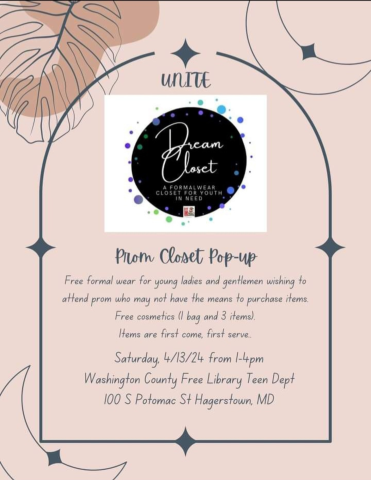 Brown background, Dream closet logo, Event details