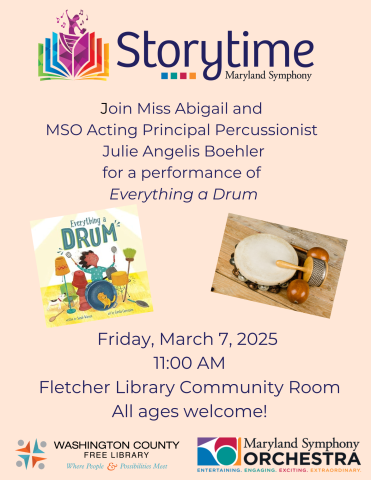 Maryland symphony percussion storytime