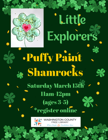 Little Explorers: Puffy Paint Shamrocks