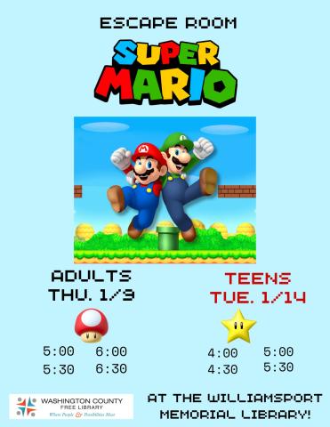 mario and luigi from super mario brothers with dates of event 