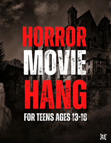 grey haunted house, horror movie hang, for teens ages 13-18