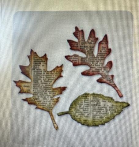 leaves made from book pages