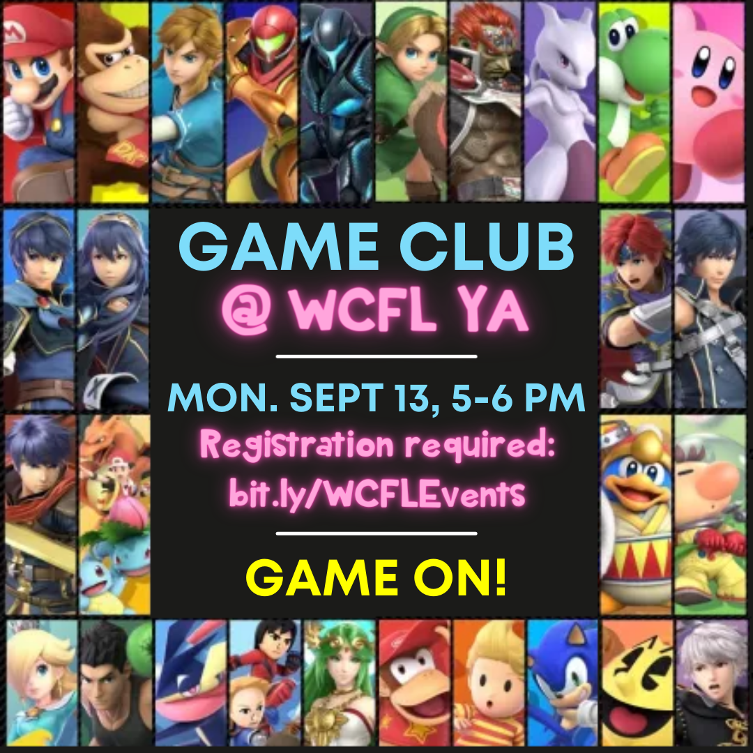 Game Club!  Please read details before registering to participate.