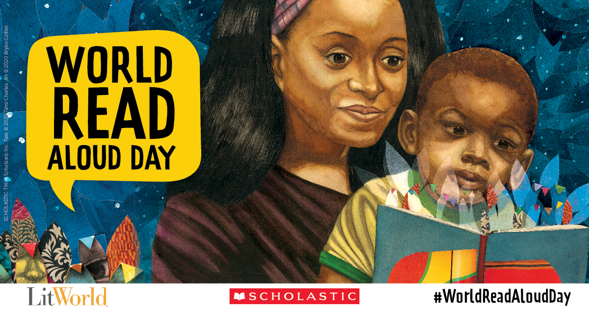 world read aloud day poster