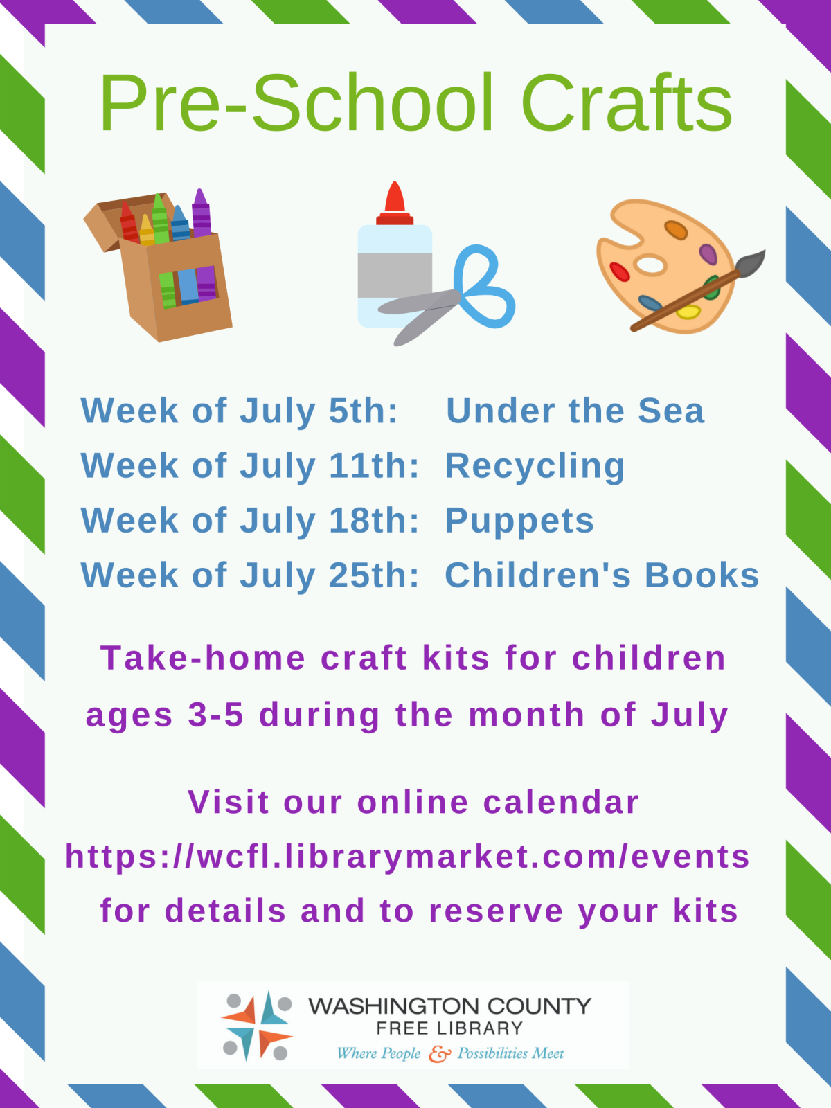 Pre-School Crafts Information Poster