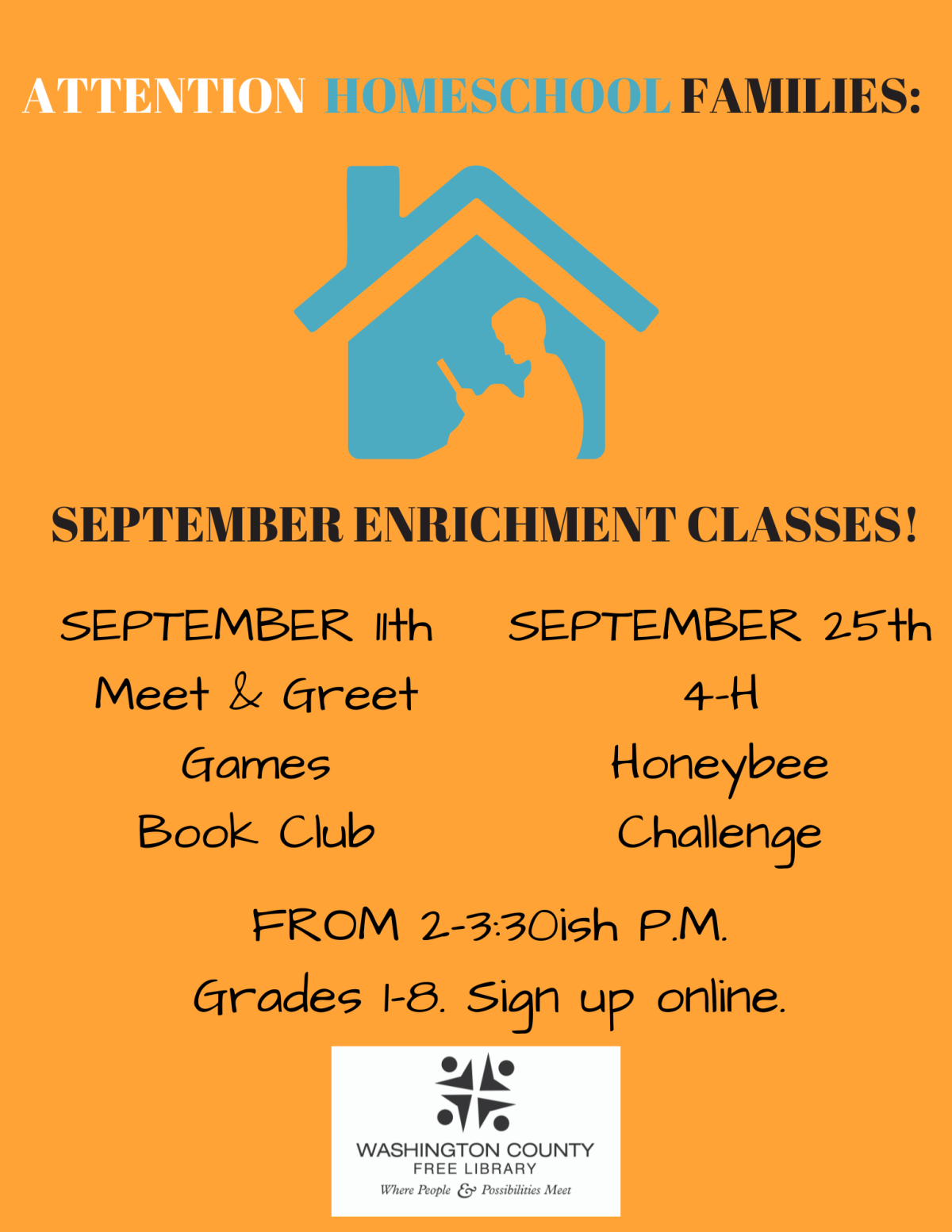 September Homeschool Classes