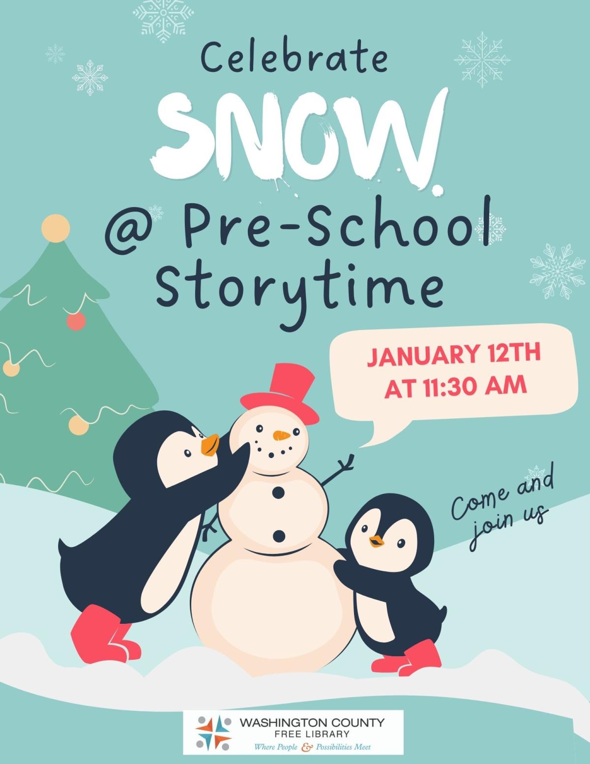 celebrate snow at storytime