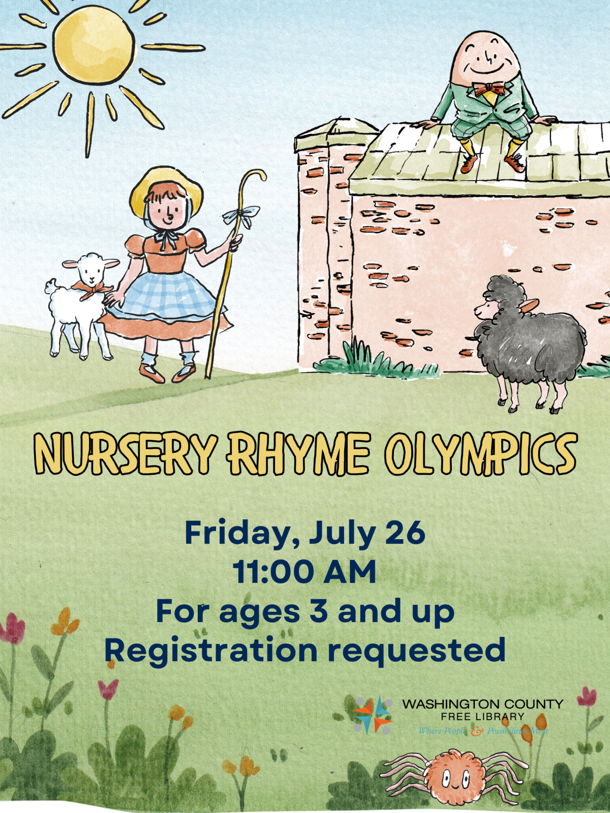 nursery rhyme Olympics poster