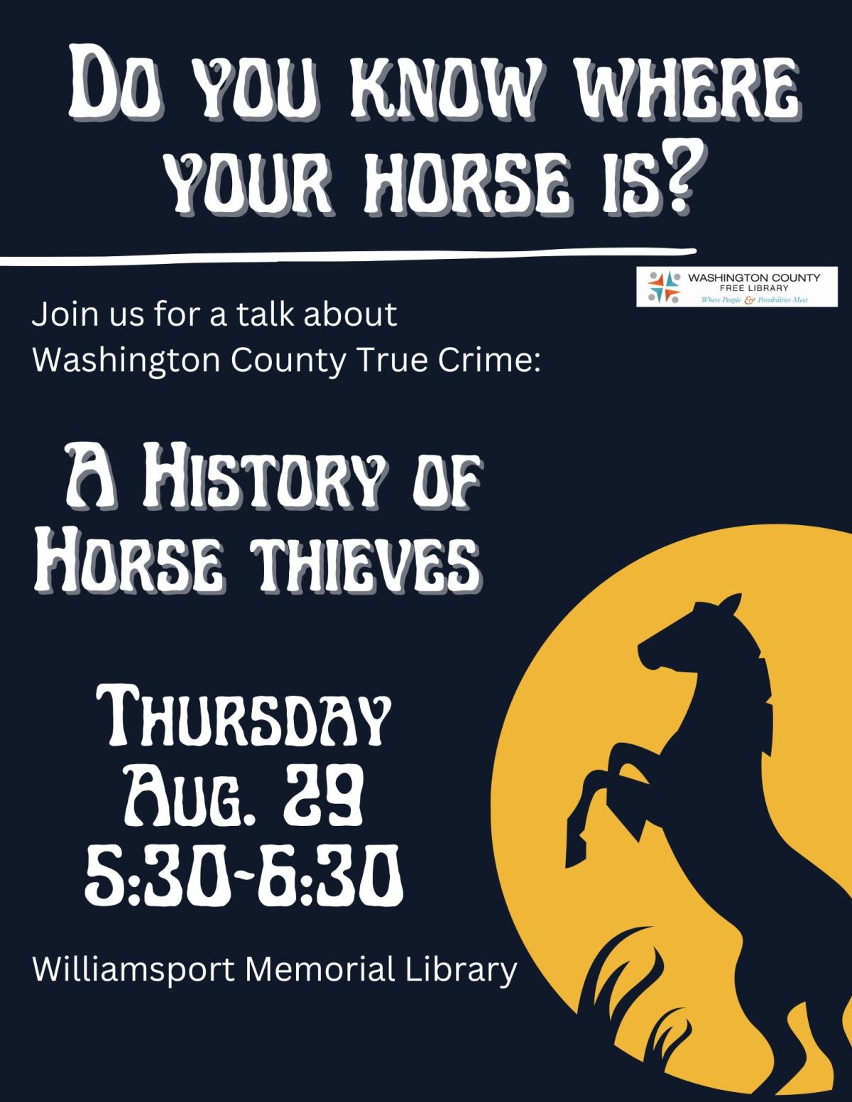 do you know where your horse is? Horse Theives True Crime and date of program 