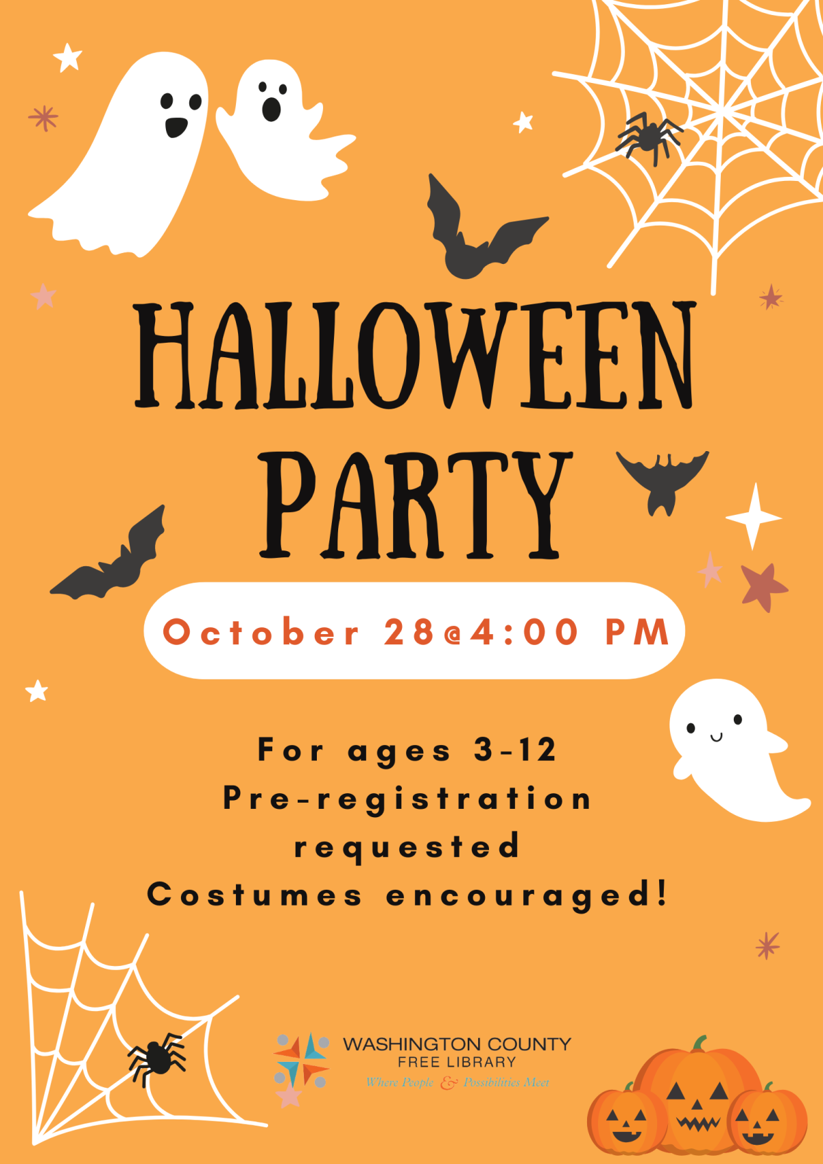 Halloween party poster