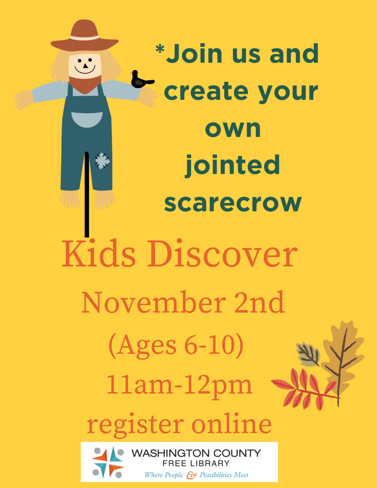 Kids Discover: Jointed Scarecrows