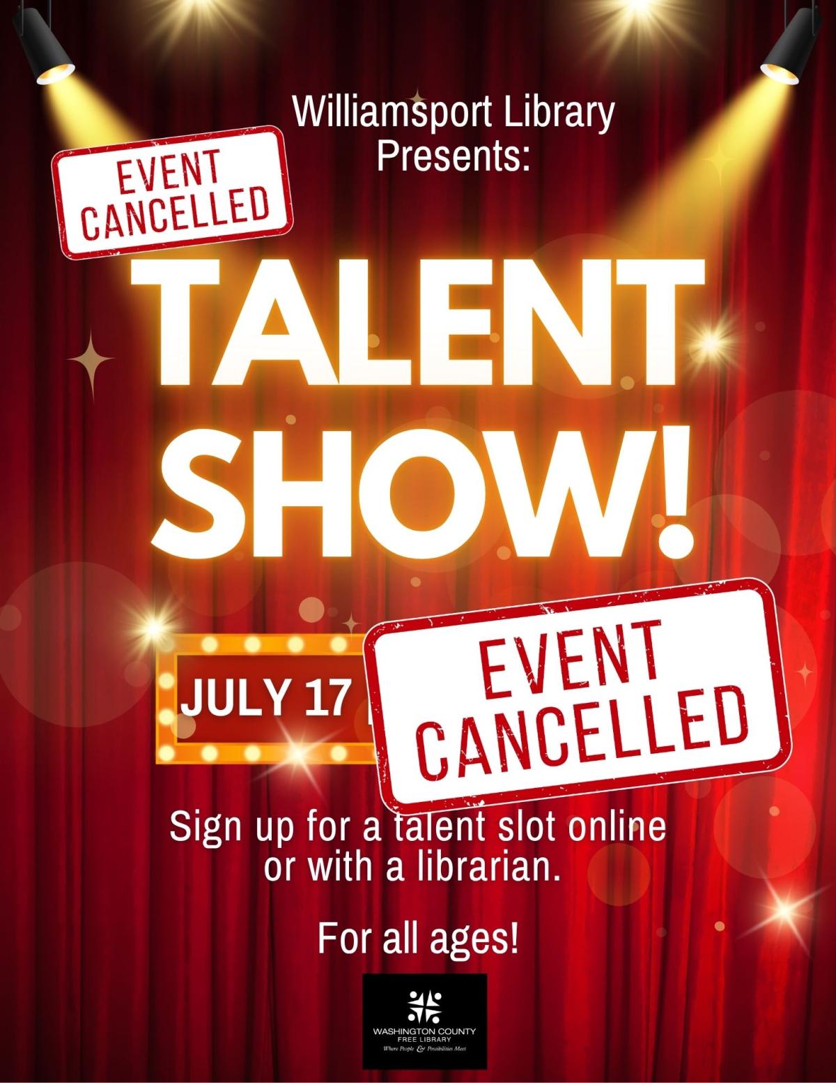 Event cancelled