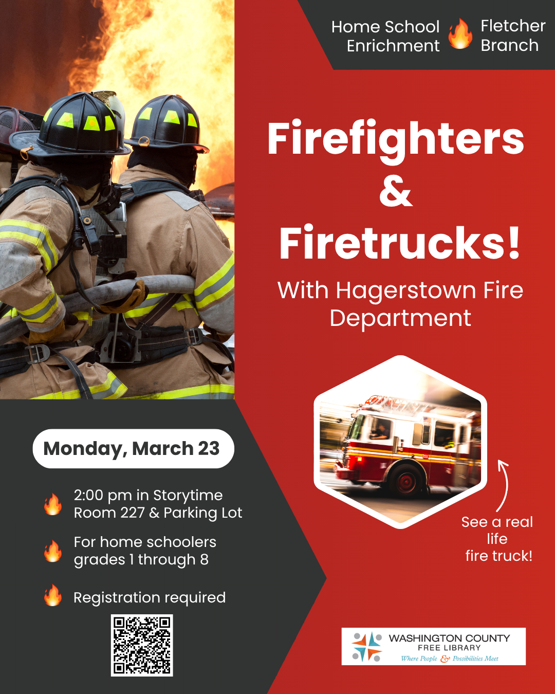 Firefighters and Firetrucks